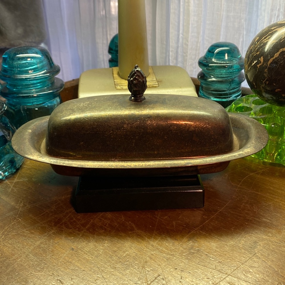 FB Rogers Silver Co Silverplate Butter Dish